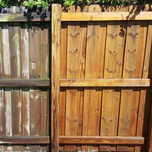 Wood Fence Cleaning
4/07/2016