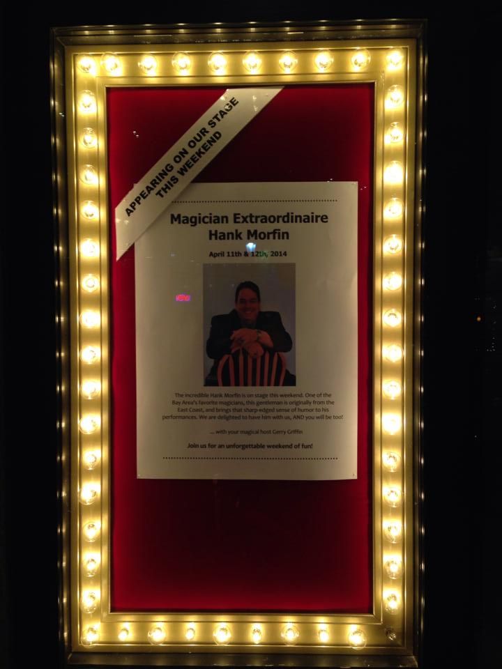 Headlining at the California Magic Club