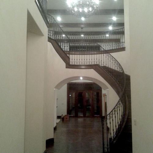 custom circular stair and balustrade