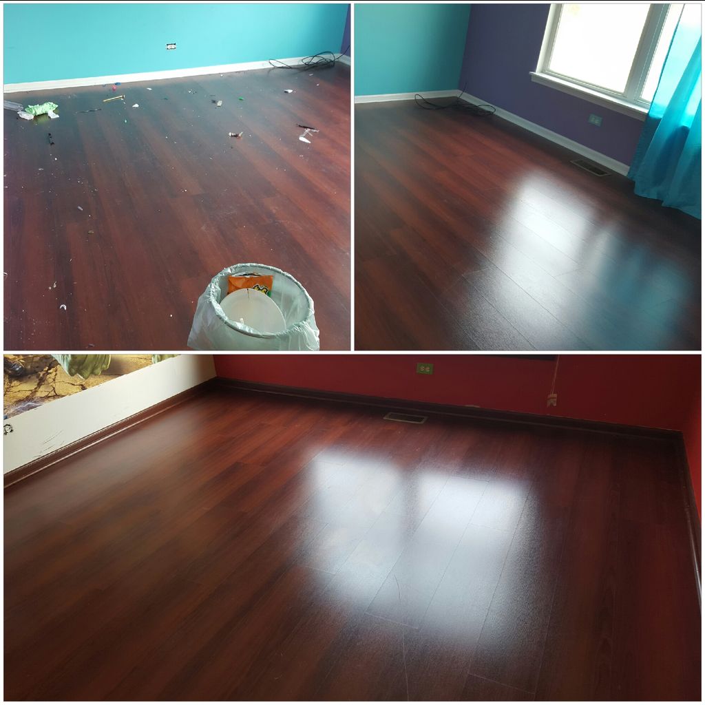 Before - after wood floor