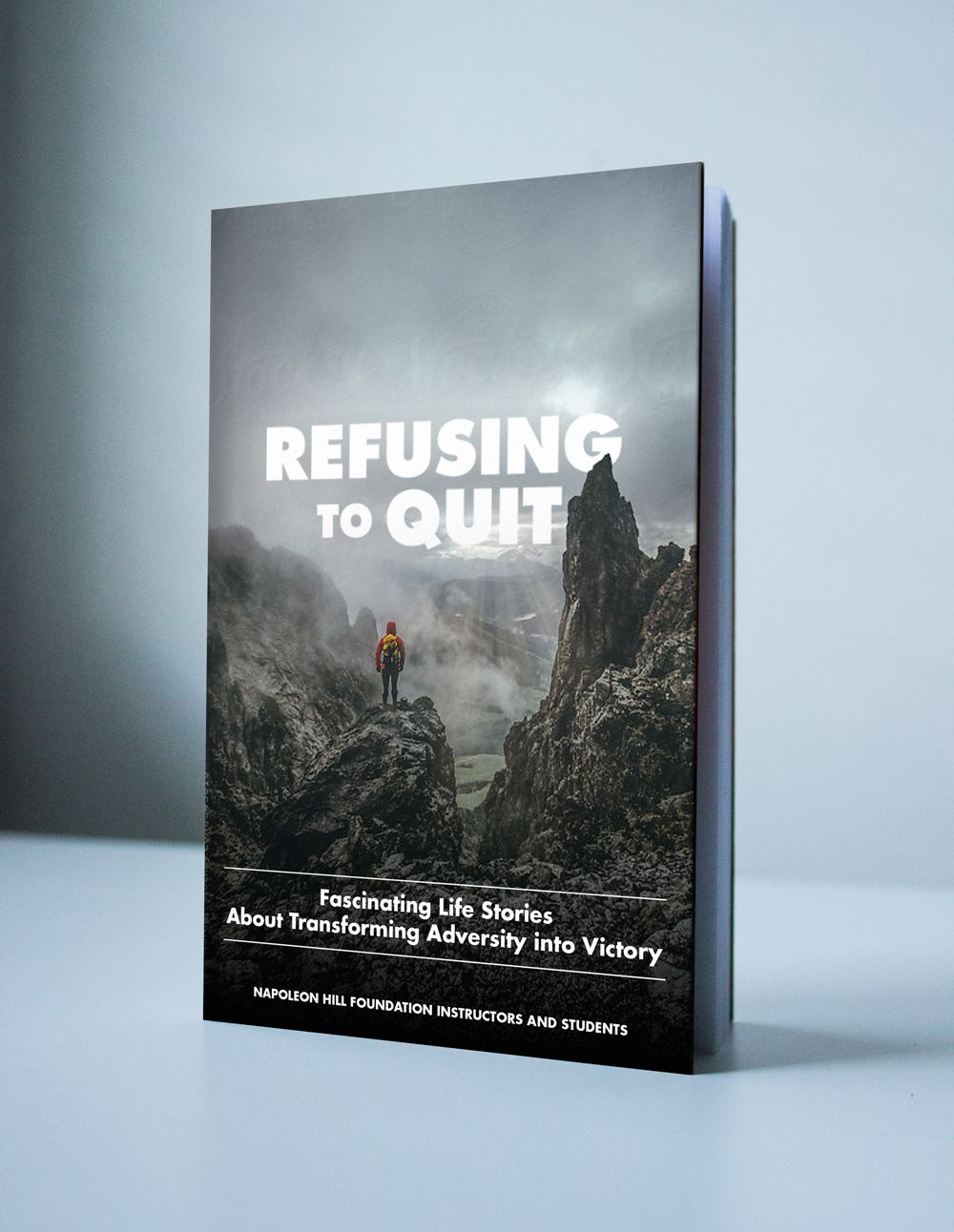 Book cover design for a book on motiviational stor