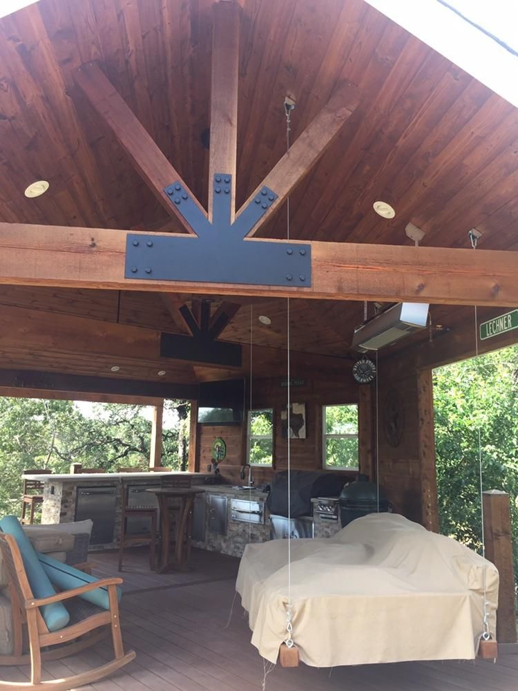 Truss brackets installed and customer is in love! 