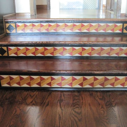 FAUX FINISHED STAIR RISERS