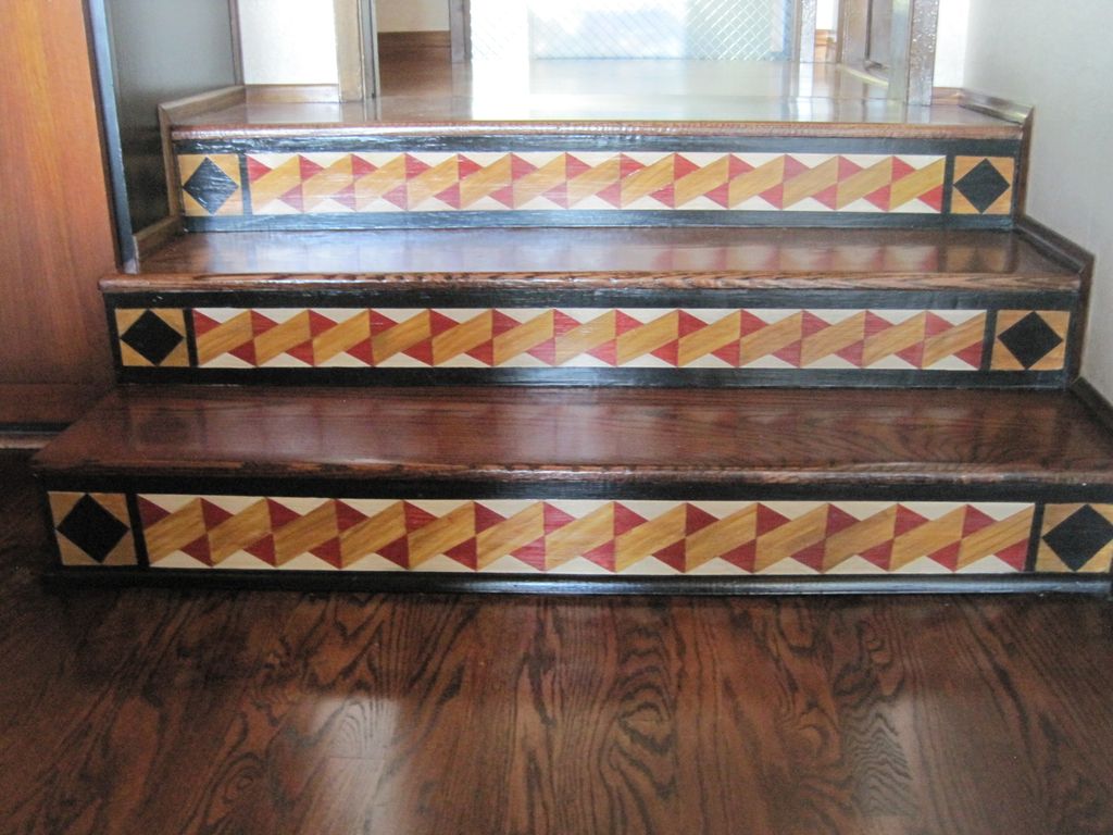 FAUX FINISHED STAIR RISERS