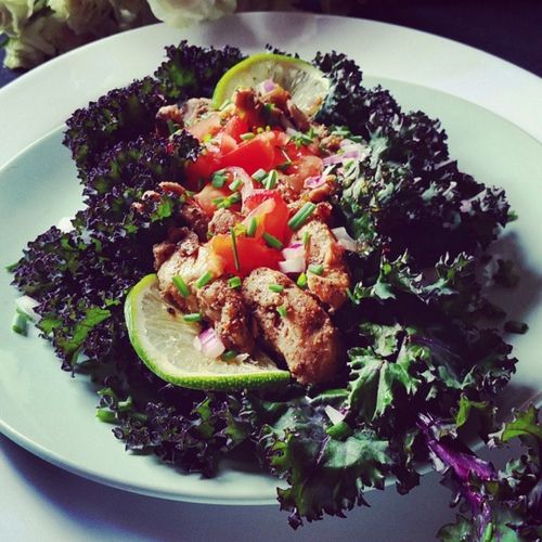 Kale Grilled Chicken Salad