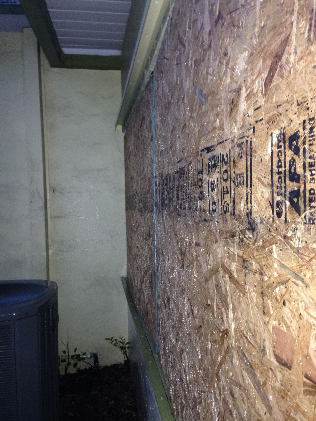 Cut and install hurricane shutters