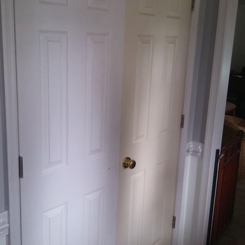 door paint before and after size by side