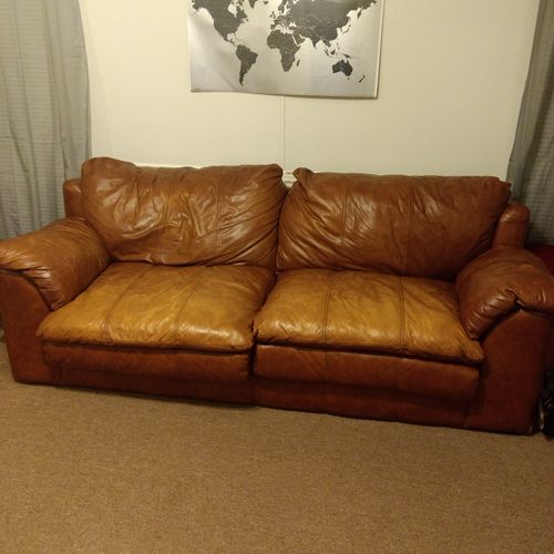 8ft Leather Couch