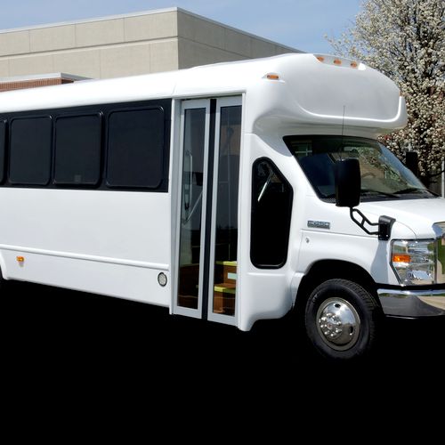 Our brand new  Traditional Limo Bus.  Perfect for 