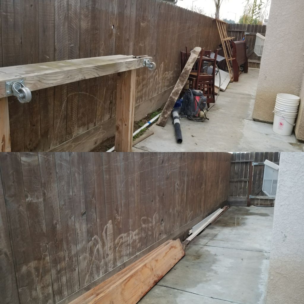 Approximately 1 truck load of junk.