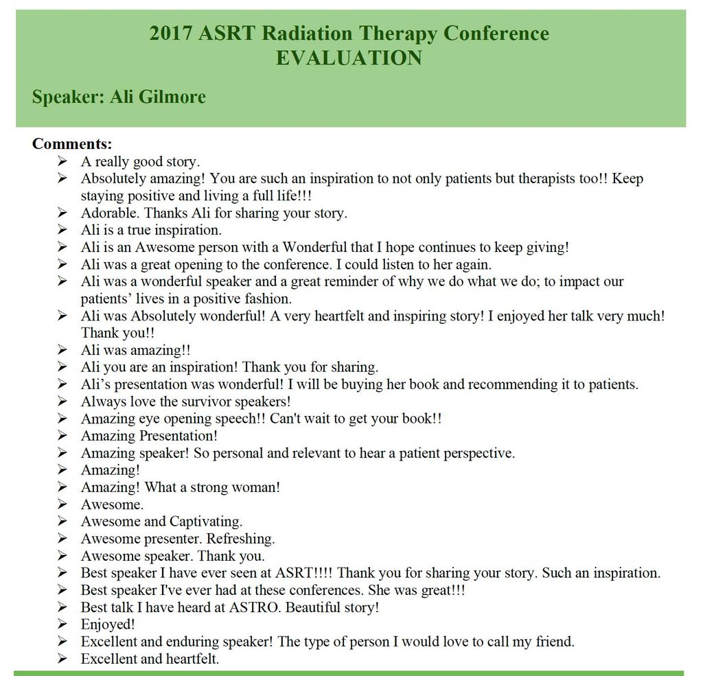 Reviews of Ali's performance at a major conference
