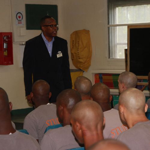 Speaking at Miami Dade Corrections(jail) boot camp