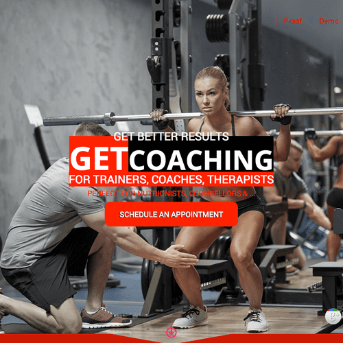 Gym membership or trainer's website template for t