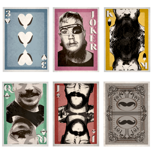 Hierarchy of Facial Hair Playing Cards