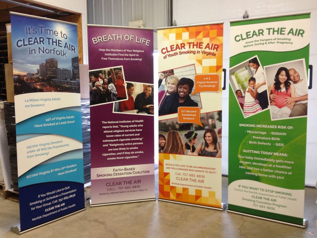 Banner Stand / Series for Norfolk, VA Dept of Heal