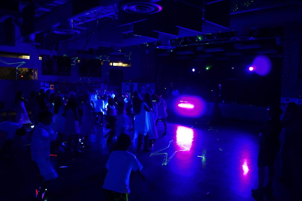 A school dance UV party at a private school in Pho