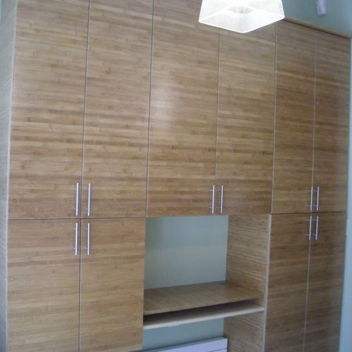 Custom Bamboo kitchen cabinets. New York City. 201