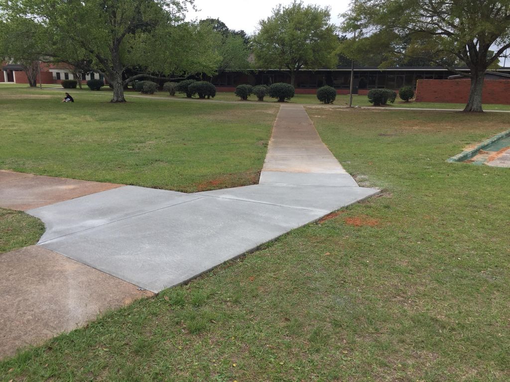 Concrete work at Pensacola State College 
