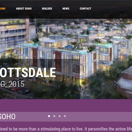 SOHO Scottsdale Website - this highly-visual websi