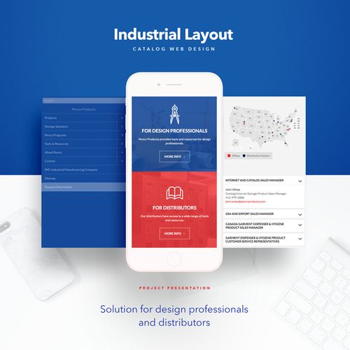 Industrial Layout | Responsive Web Design