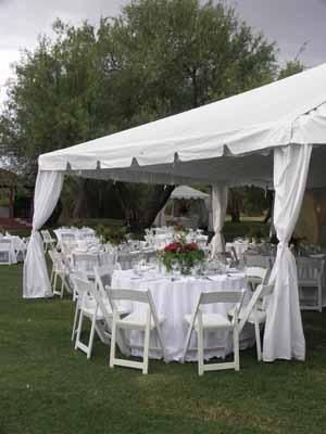 Majestic Wedding Canopies, Padded Chairs, Quality 