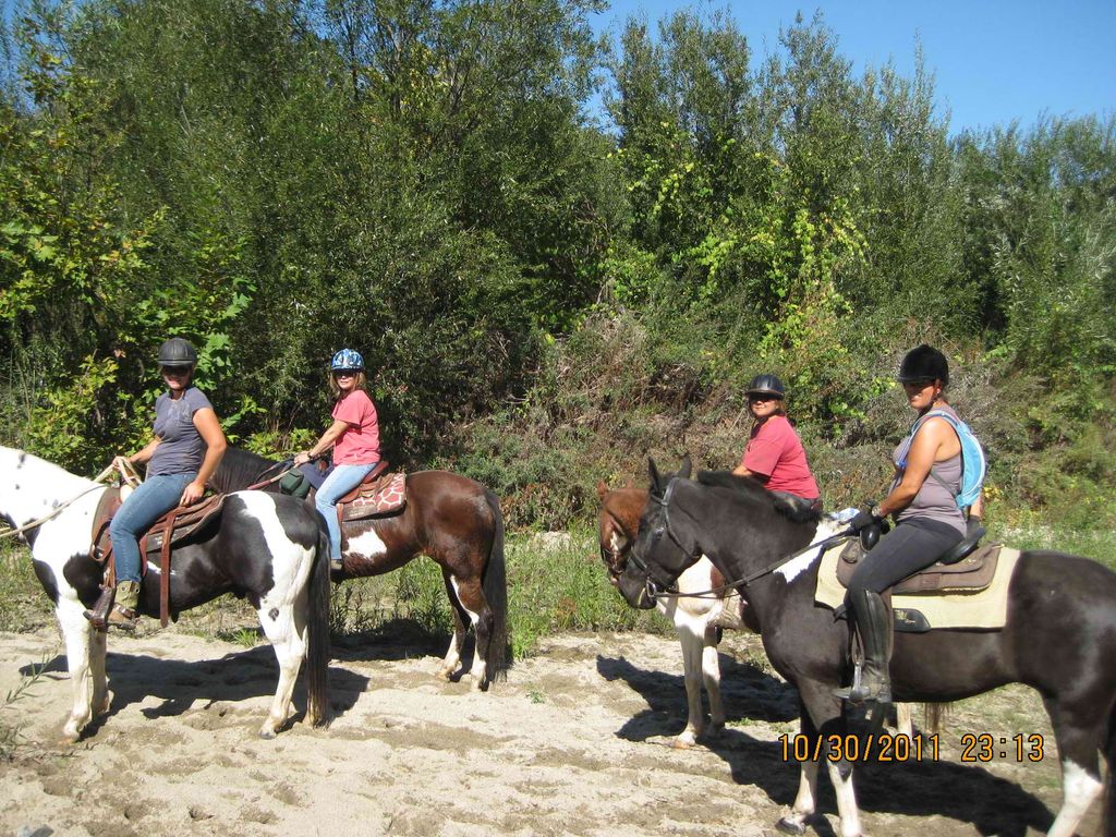 On a trail ride