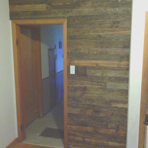 Pallet Wall- AFTER