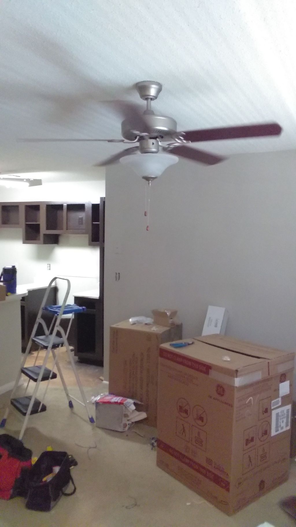 Cieling fan installation