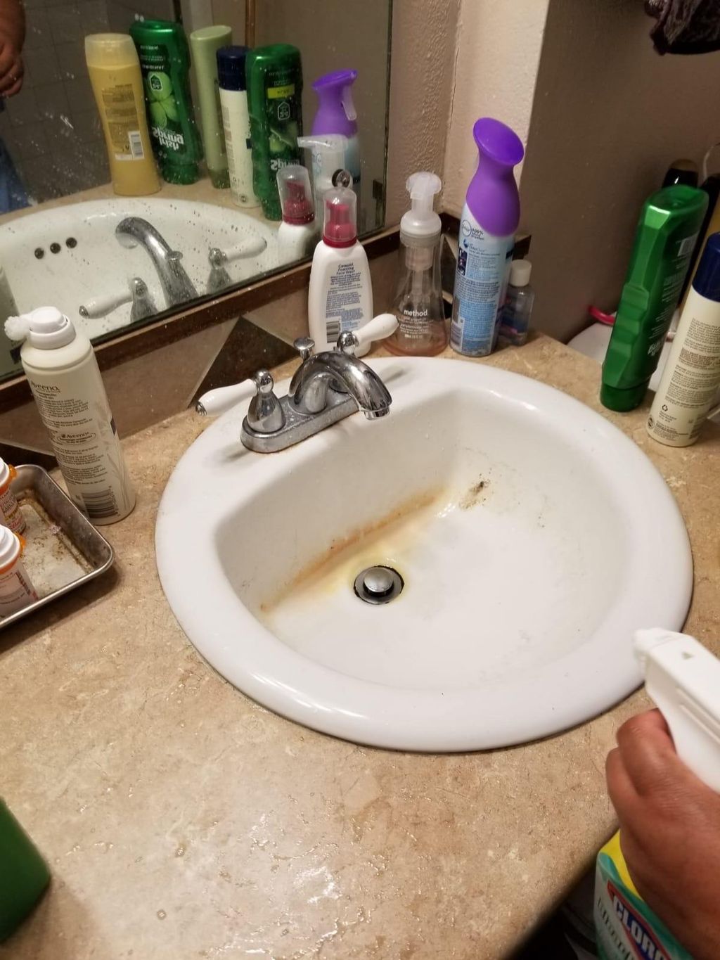 Before cleaning 