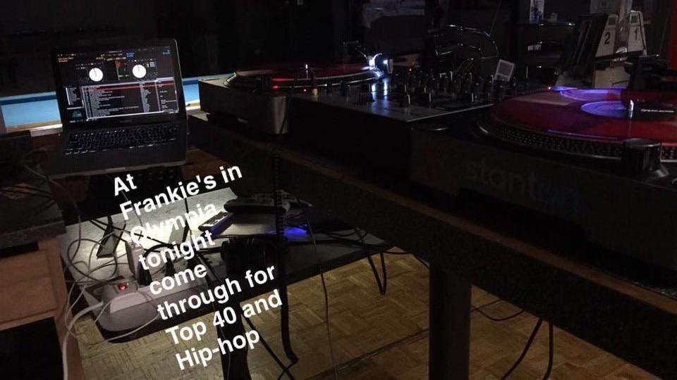 DJ at Frankie's Bar & Grill from February until Ju