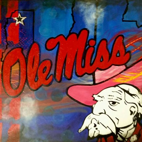 Commissioned Ole Miss painting