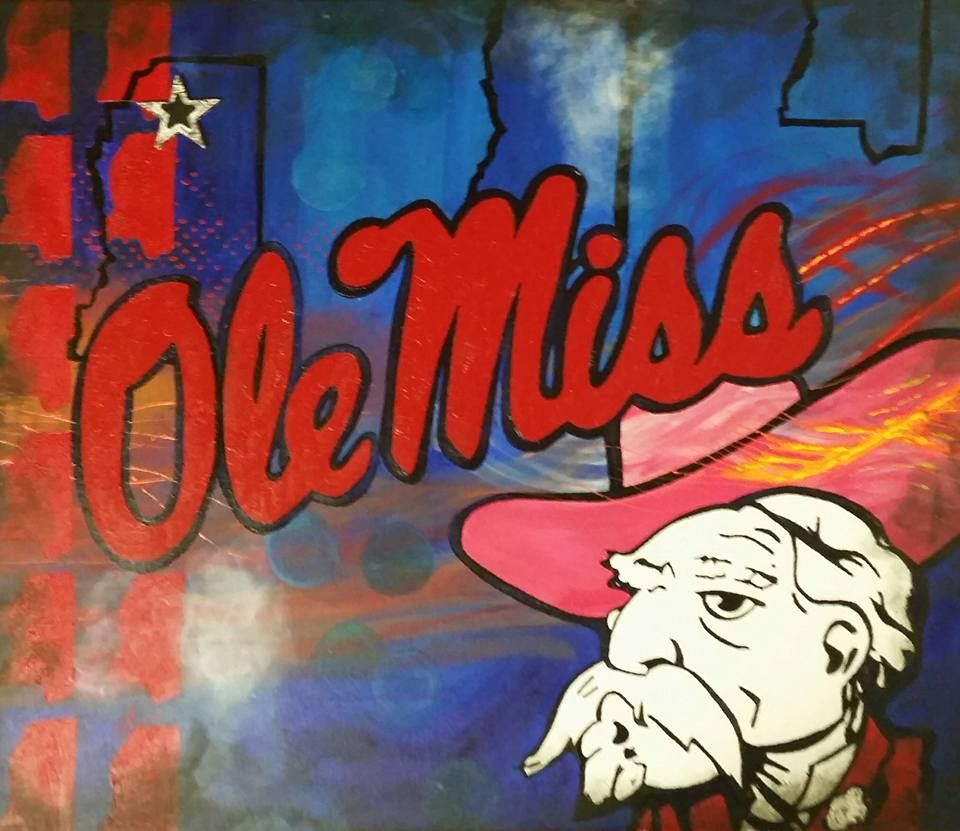 Commissioned Ole Miss painting
