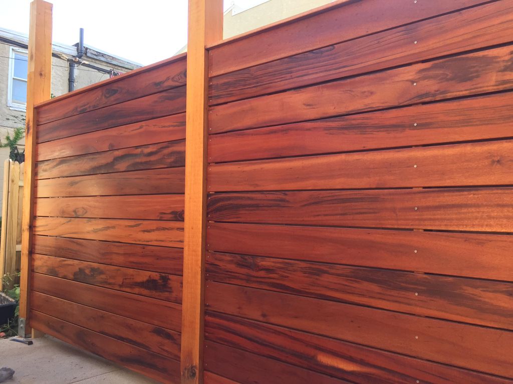 Beautiful Brazilian hardwood fence