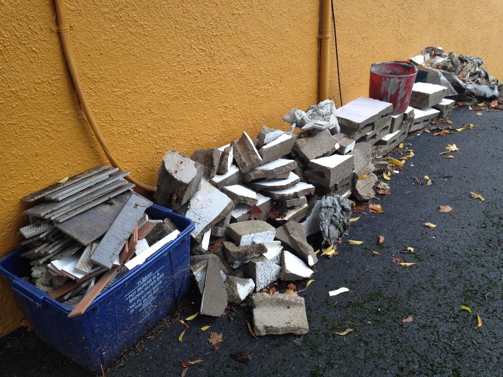 Recent construction debris removal job.