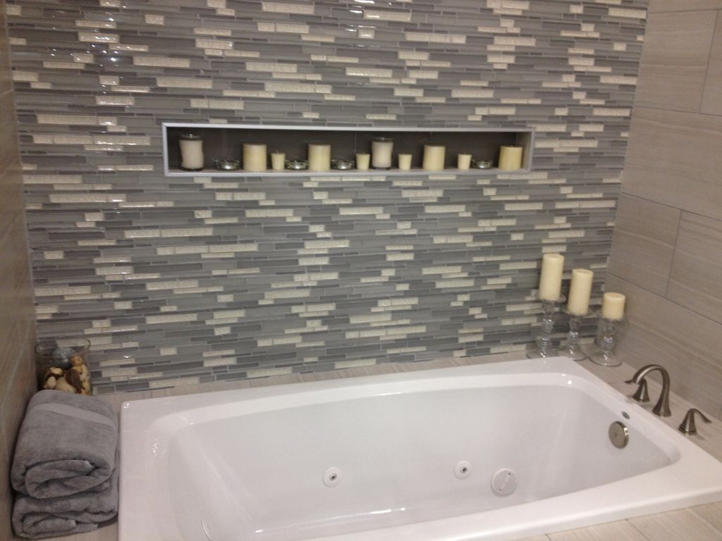 New Bathroom Tile with Custom Inserts
