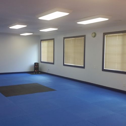 we have yoga and karate classes in the gym.