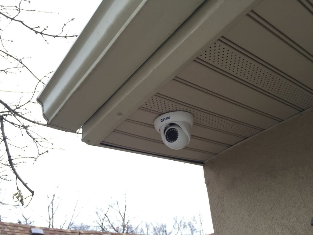 Clean, hardwired camera installation