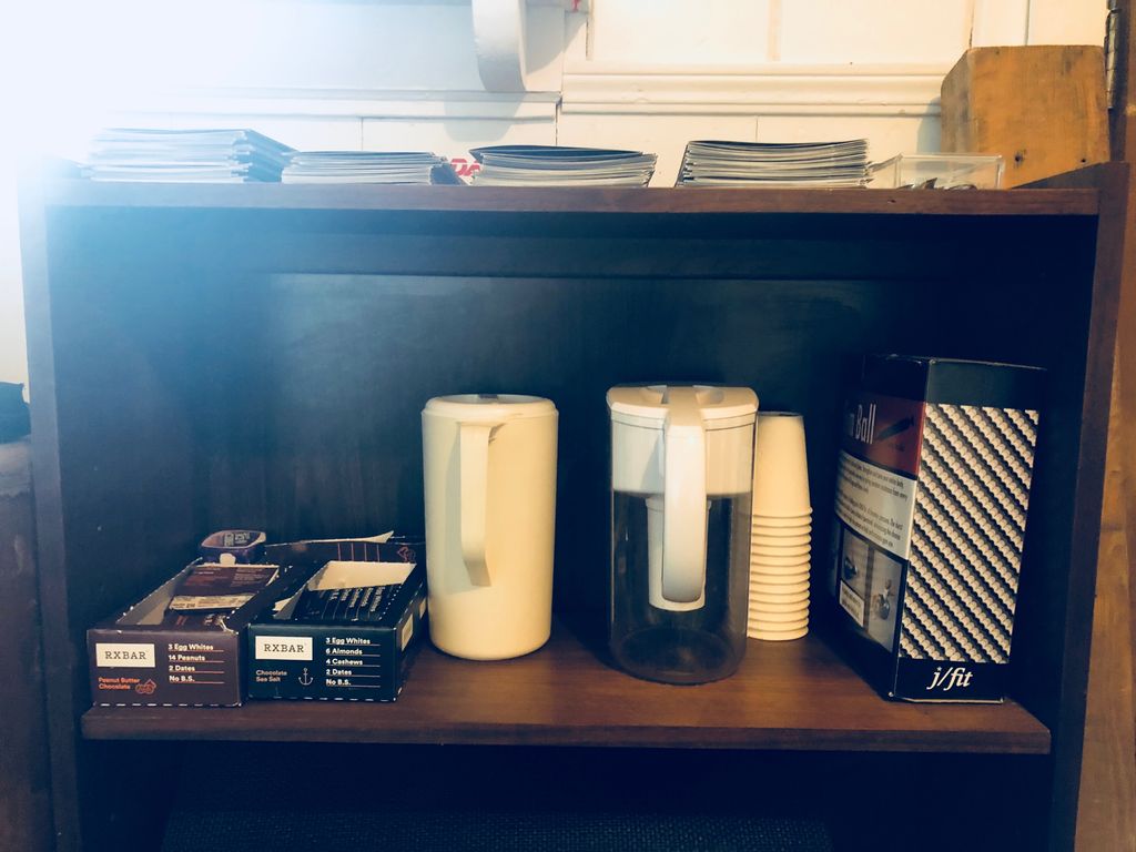 Snacks and water provided
