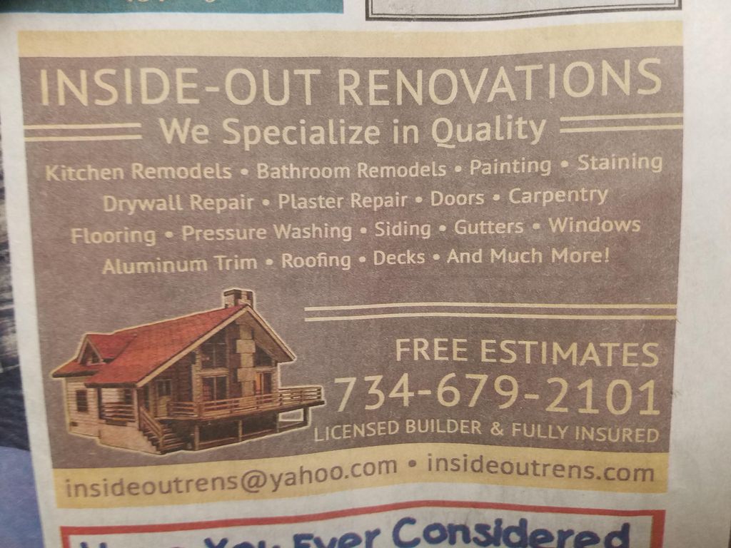 Inside Out Renovations, LLC.