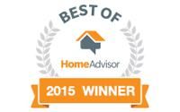 We are a "Best Of" in HomeAdvisor for 2015!