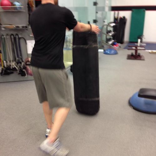 Bag flips are a great full body cardio workout.