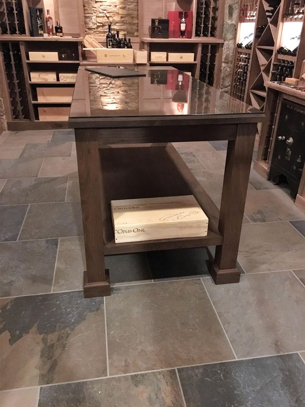 Solid walnut table