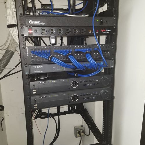 Network & server rack for a client in Rancho Cucam