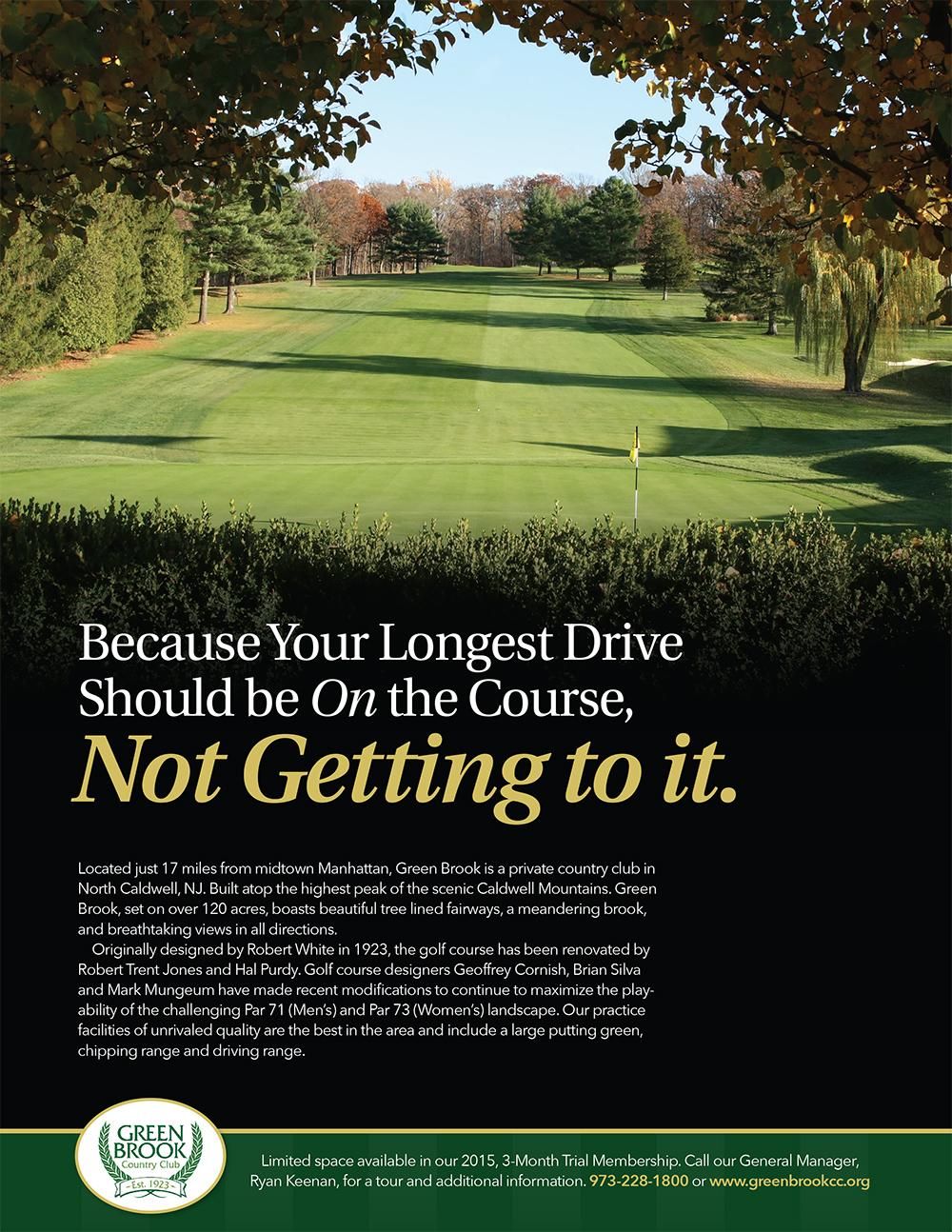 Full page magazine ad.