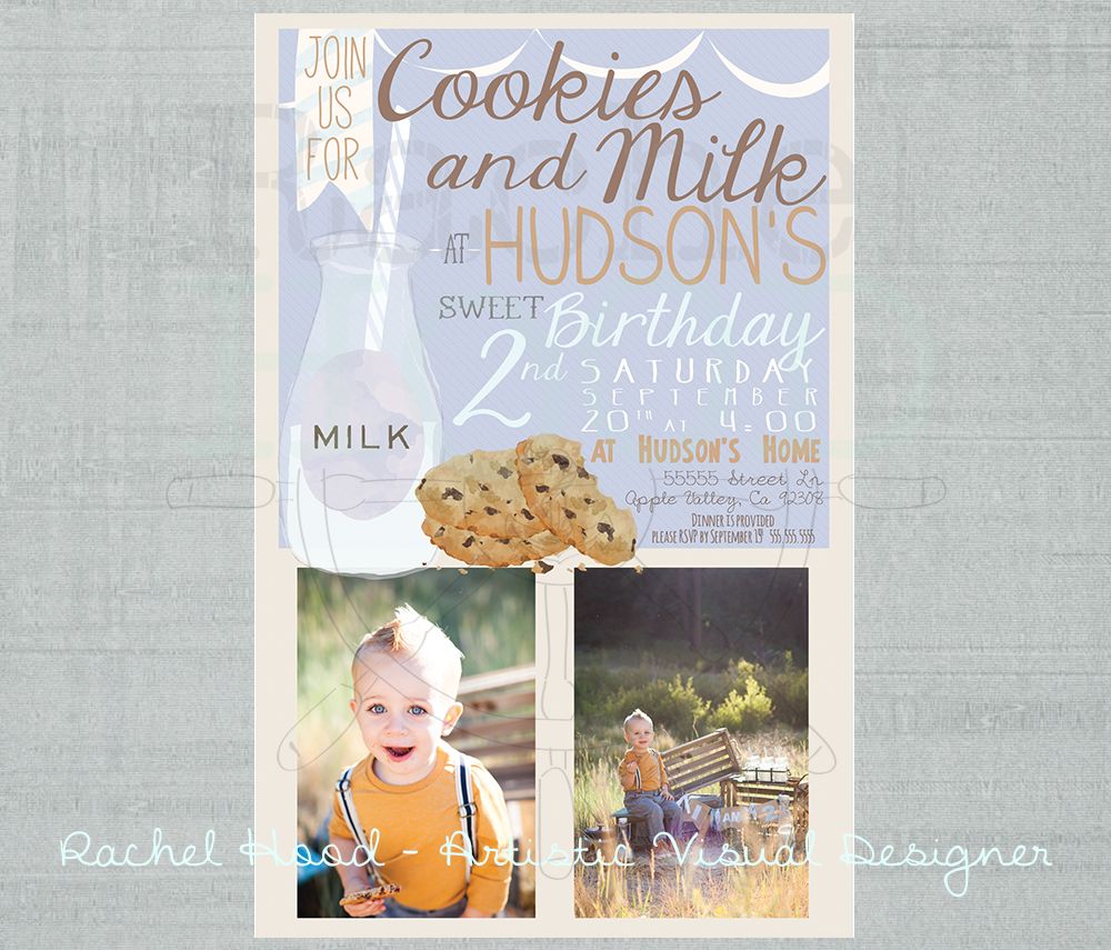 Custom designed birthday invite