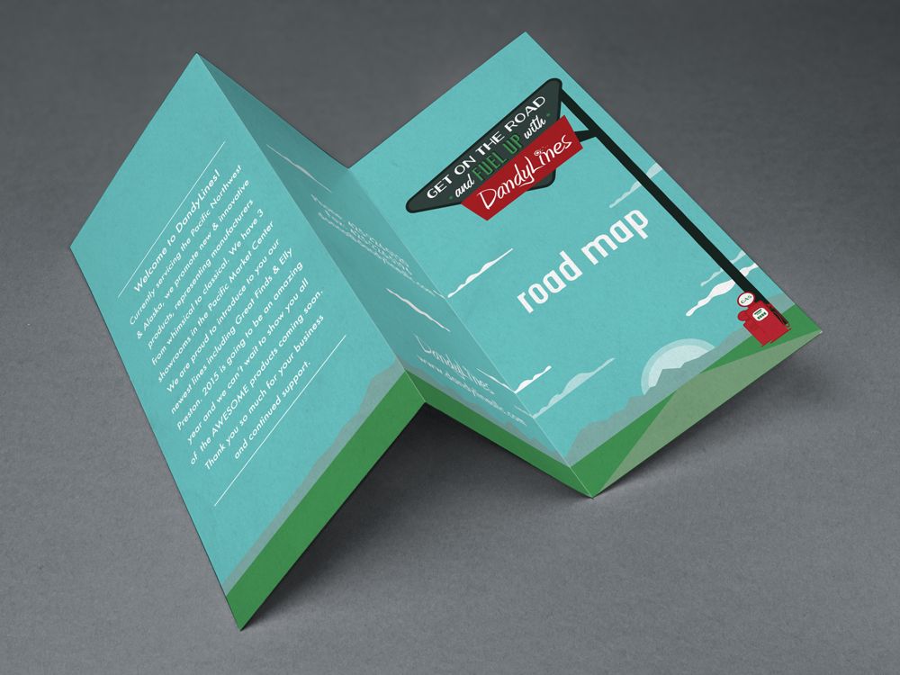 Printed brochure design for a specialty gifts show