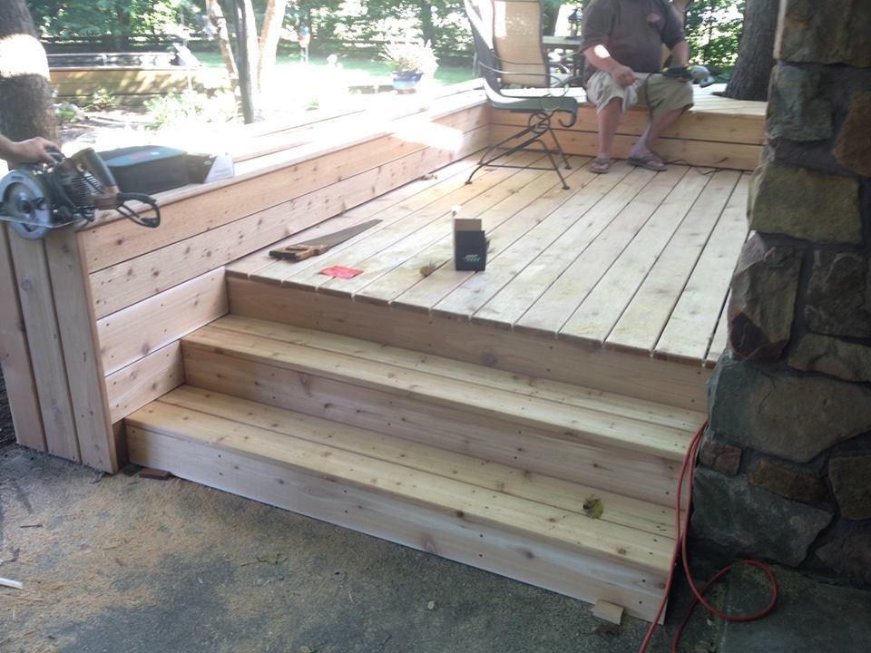 Deck building.