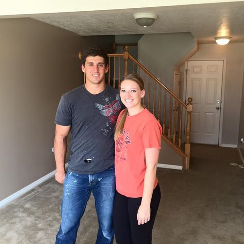 Shaun and Kenzie first home: renovated a townhouse