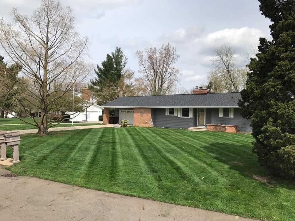 Fresh first spring mow