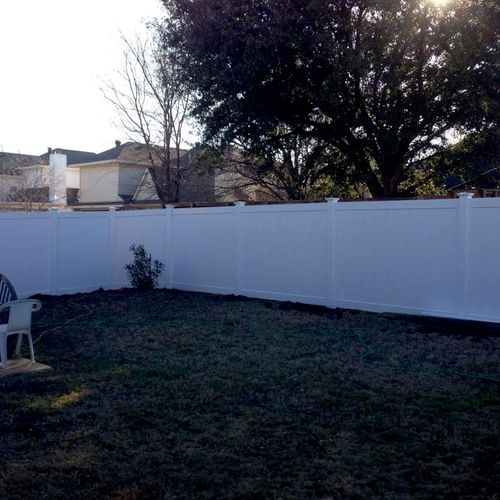 vinyl fence in Greenville TX
